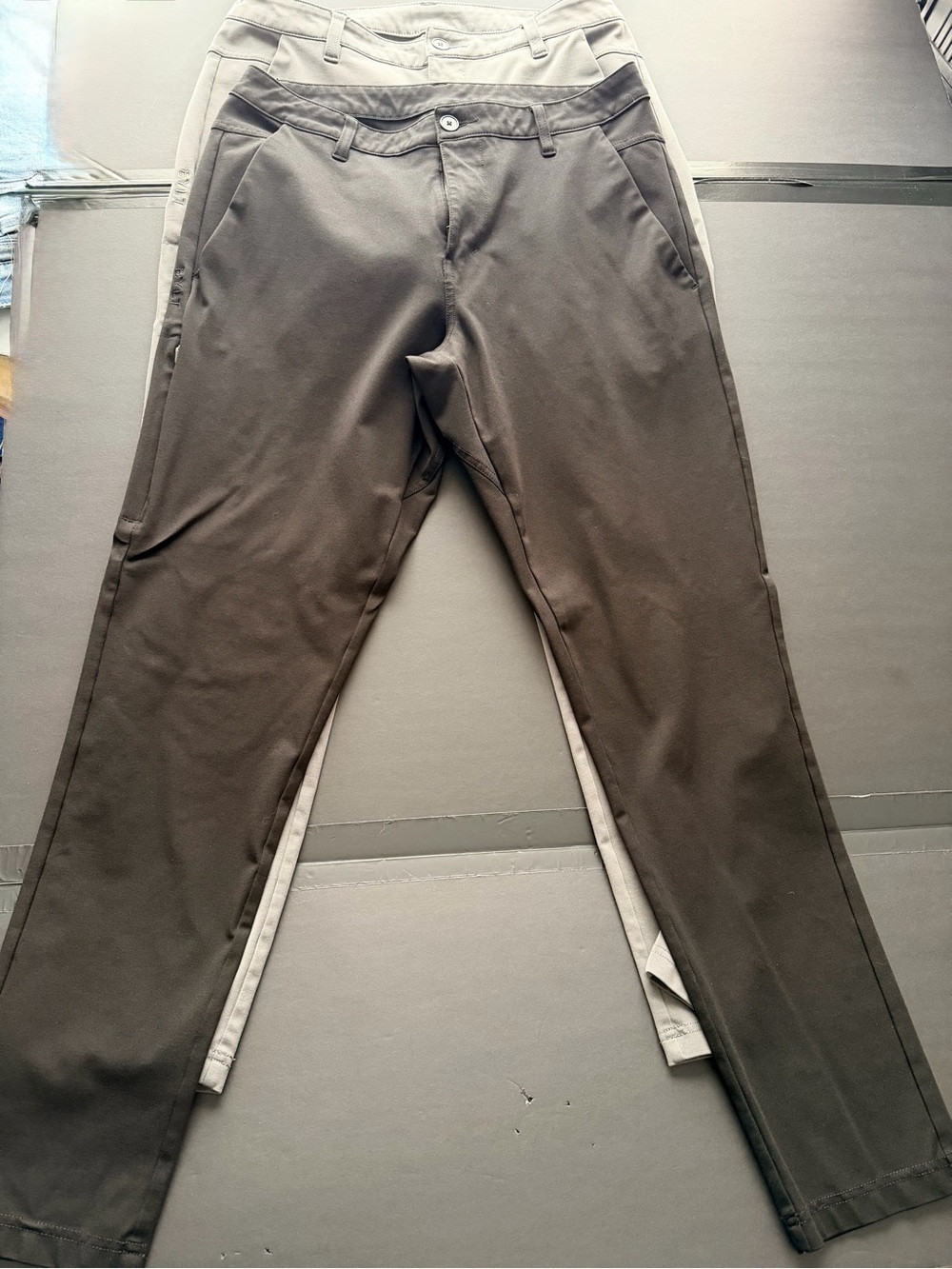 BYLT Basics Men's Chinos in Dark Olive and Light Beige